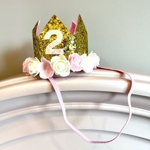 2 year old mini birthday crown